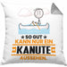 Kanute Geschenk Kissen mit Füllung 40x40 So Gut Kann Nur Ein Kanute Aussehen Geschenkidee (Grau) Grau Trendation