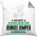 Bungee-Jumper Geschenk Kissen mit Füllung 40x40 So Gut Kann Nur Ein Bungee-Jumper Aussehen Geschenkidee (Grau) Grau Trendation