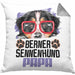 Berner Sennen Papa Besitzer Kissen mit Füllung 40x40 Geschenk Lustiger Spruch Geschenkidee Berner Sennen Liebhaber (Grau) Grau Trendation