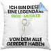 Indie-Musiker Geschenk Kissen mit Füllung 40x40 Lustige Geschenkidee Geburtstag für Indie-Musiker Ich Bin Dieser Legendäre Indie-Musiker Von Dem Alle Geredet Haben (Grau) Blau Trendation
