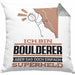 Boulderer Geschenk Kissen mit Füllung 40x40 Ich Bin Boulderer Aber Sag Doch Einfach Superheld Lustige Geschenkdiee für Boulderer (Grau) Grau Trendation