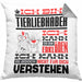 Tierwohlhaber Geschenk Kaffee-Kissen mit Füllung 40x40 Geschenkidee für Tierwohlhaber Ich Bin Tierwohlhaber Ich Kann Es Dir Erklären Jedoch Nicht Für Dich Verstehen Spruch Lustig (Grau) Grau Trendation