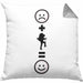 Wandern Kissen mit Füllung 40x40 Geschenk für Wandern Berge :( + Wandern = :) Lustige Geschenkidee Geburtstag (Grau) Grau Trendation