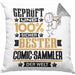 Comic-Sammler Geschenk Lustiger Spruch für Comic-Sammler Geschenkidee Bester Comic-Sammler Der WeltKissen mit Füllung 40x40 (Grau) Grau Trendation