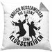 Bachelor Kissen mit Füllung 40x40 Master Studium Endlich Besserwisser Geschenk (Grau) Grau Trendation