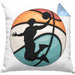 Basketball Kissen mit Füllung 40x40 Geschenk Basketballspieler Trainer Geschenkidee Lustige Kissen mit Füllung 40x40 Basketballer Jungs Jungen Coach (Grau) Blau Trendation