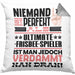 Ultimate-Frisbee-Spieler Geschenk Kissen mit Füllung 40x40 Lustige Geschenkidee für Ultimate-Frisbee-Spieler Geburtstag Niemand Ist Perfekt Aber Als Ultimate-Frisbee-Spieler Ist Man Nah Dran (Grau) Grau Trendation