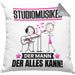 Studiomusiker Kissen mit Füllung 40x40 Geschenk für Studiomusiker Der Mann Der Alles Kann Geschenkidee zum Geburtstag (Grau) Grau Trendation