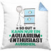 Aquarium-Enthusiast Geschenk Kissen mit Füllung 40x40 So Gut Kann Nur Ein Aquarium-Enthusiast Aussehen Geschenkidee (Grau) Blau Trendation