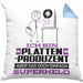 Plattenproduzent Geschenk Kissen mit Füllung 40x40 Ich Bin Plattenproduzent Aber Sag Doch Einfach Superheld Lustige Geschenkdiee für Plattenproduzent (Grau) Blau Trendation