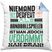 Handballspieler Geschenk Kissen mit Füllung 40x40 Lustige Geschenkidee für Handballspieler Geburtstag Niemand Ist Perfekt Aber Als Handballspieler Ist Man Nah Dran (Grau) Blau Trendation