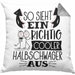 So Sieht Ein Richtig Cooler Halbschwager Aus Geschenk Kissen mit Füllung 40x40 Lustiger Spruch Geschenkidee (Grau) Grau Trendation