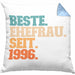 Beste Ehefrau Seit 1996 Geschenk JahrestagKissen mit Füllung 40x40 (Grau) Blau Trendation