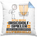 Discgolf-Spieler Geschenk Kissen mit Füllung 40x40 Ich Bin Discgolf-Spieler Aber Sag Doch Einfach Superheld Lustige Geschenkdiee für Discgolf-Spieler (Grau) Blau Trendation