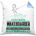 Wakeboarder Geschenk Kissen mit Füllung 40x40 Ich Bin Wakeboarder Aber Sag Doch Einfach Superheld Lustige Geschenkdiee für Wakeboarder (Grau) Blau Trendation