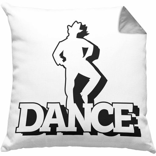 Lustige Tänzer Kissen mit Füllung 40x40 Geschenk für Tänzer und Tänzerinnen "Dance" (Grau) Grau Trendation
