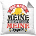Bauherr Kissen mit Füllung 40x40 Geschenk Bauherr Meine Baustelle Meine Regeln (Grau) Grau Trendation
