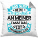 Haflinger Kissen mit Füllung 40x40 Geschenk Pferde-Liebhaberin Haflinger-Liebhaberin Geschenkidee Pferde Reiterin (Grau) Grau Trendation