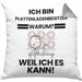 Plattenladenbesitzer Geschenk Kissen mit Füllung 40x40 Lustiger Spruch Ich Bin Plattenladenbesitzer Warum Weil Ich Es Kann Geschenkidee Bester Plattenladenbesitzer Geburtstag (Grau) Grau Trendation