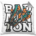 Badminton-Kissen mit Füllung 40x40 Geschenk für Badminton-Spieler Badminton-Trainer (Grau) Grau Trendation