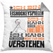 Eishockeyspieler Geschenk Kaffee-Kissen mit Füllung 40x40 Geschenkidee für Eishockeyspieler Ich Bin Eishockeyspieler Ich Kann Es Dir Erklären Jedoch Nicht Für Dich Verstehen Spruch Lustig (Grau) Grau Trendation