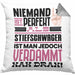 Stiefschwager Geschenk Kissen mit Füllung 40x40 Lustige Geschenkidee für Stiefschwager Geburtstag Niemand Ist Perfekt Aber Als Stiefschwager Ist Man Nah Dran (Grau) Grau Trendation