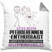 Pferderennen-Enthusiast Geschenk Kissen mit Füllung 40x40 Ich Bin Pferderennen-Enthusiast Aber Sag Doch Einfach Superheld Lustige Geschenkdiee für Pferderennen-Enthusiast (Grau) Grau Trendation