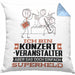 Konzertveranstalter Geschenk Kissen mit Füllung 40x40 Ich Bin Konzertveranstalter Aber Sag Doch Einfach Superheld Lustige Geschenkdiee für Konzertveranstalter (Grau) Blau Trendation