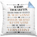 Tierärztin Geschenk Lustiger Spruch Geschenkidee KaffeeKissen mit Füllung 40x40 (Grau) Blau Trendation