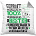 Hundebedarfsverkäufer Geschenk Lustiger Spruch für Hundebedarfsverkäufer Geschenkidee Bester Hundebedarfsverkäufer Der WeltKissen mit Füllung 40x40 (Grau) Grau Trendation