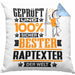 Raptexter Geschenk Lustiger Spruch für Raptexter Geschenkidee Bester Raptexter Der WeltKissen mit Füllung 40x40 (Grau) Blau Trendation