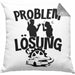 Auto Liebhaber Kissen mit Füllung 40x40 Geschenk für Driften Männer Geschenkidee Problem und Lösung Drifter (Grau) Grau Trendation