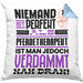 Pferdetherapeut Geschenk Kissen mit Füllung 40x40 Lustige Geschenkidee für Pferdetherapeut Geburtstag Niemand Ist Perfekt Aber Als Pferdetherapeut Ist Man Nah Dran (Grau) Blau Trendation