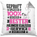 Hundegassi-Service Geschenk Lustiger Spruch für Hundegassi-Service Geschenkidee Bester Hundegassi-Service Der WeltKissen mit Füllung 40x40 (Grau) Grau Trendation