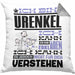 Urenkel Geschenk Kaffee-Kissen mit Füllung 40x40 Geschenkidee für Urenkel Ich Bin Urenkel Ich Kann Es Dir Erklären Jedoch Nicht Für Dich Verstehen Spruch Lustig (Grau) Grau Trendation