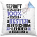 Gleitschirmlehrer Geschenk Lustiger Spruch für Gleitschirmlehrer Geschenkidee Bester Gleitschirmlehrer Der WeltKissen mit Füllung 40x40 (Grau) Blau Trendation