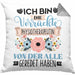 Physiotherapeutin Kissen mit Füllung 40x40 Geschenk Lustiger Spruch Geschenkidee Ich Bin Die Verrückte Physiotherapeutin Von Der Alle Geredet Haben (Grau) Grau Trendation