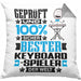 Keyboard-Spieler Geschenk Lustiger Spruch für Keyboard-Spieler Geschenkidee Bester Keyboard-Spieler Der WeltKissen mit Füllung 40x40 (Grau) Grau Trendation