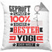 Yogi Geschenk Lustiger Spruch für Yogi Geschenkidee Bester Yogi Der WeltKissen mit Füllung 40x40 (Grau) Grau Trendation