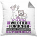 Wildtierforscher Geschenk Kissen mit Füllung 40x40 Ich Bin Wildtierforscher Aber Sag Doch Einfach Superheld Lustige Geschenkdiee für Wildtierforscher (Grau) Grau Trendation