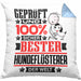 Hundeflüsterer Geschenk Lustiger Spruch für Hundeflüsterer Geschenkidee Bester Hundeflüsterer Der WeltKissen mit Füllung 40x40 (Grau) Blau Trendation