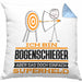 Bogenschießer Geschenk Kissen mit Füllung 40x40 Ich Bin Bogenschießer Aber Sag Doch Einfach Superheld Lustige Geschenkdiee für Bogenschießer (Grau) Blau Trendation