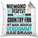 Country-Fan Geschenk Kissen mit Füllung 40x40 Lustige Geschenkidee für Country-Fan Geburtstag Niemand Ist Perfekt Aber Als Country-Fan Ist Man Nah Dran (Grau) Grau Trendation