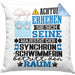 Synchronschwimmerin Geschenk Kissen mit Füllung 40x40 Lustiger Spruch Erheben Sie Sich Der Synchronschwimmerin Betritt den Raum (Grau) Blau Trendation