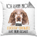 Cocker Spaniel Besitzer Kissen mit Füllung 40x40 Geschenk Lustiger Spruch Geschenkidee Ich Kann Nicht Mein Cocker Spaniel Hat Nein Gesagt (Grau) Grau Trendation