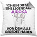 Judoka Geschenk Kissen mit Füllung 40x40 Lustige Geschenkidee Geburtstag für Judoka Ich Bin Dieser Legendäre Judoka Von Dem Alle Geredet Haben (Grau) Grau Trendation