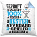 Keyboard-Spieler Geschenk Lustiger Spruch für Keyboard-Spieler Geschenkidee Bester Keyboard-Spieler Der WeltKissen mit Füllung 40x40 (Grau) Blau Trendation