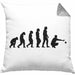 Boule Kissen mit Füllung 40x40 Geschenk Boule-Spieler Geschenkidee Spruch Boule Evolution Grafik (Grau) Grau Trendation