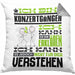 Konzertgänger Geschenk Kaffee-Kissen mit Füllung 40x40 Geschenkidee für Konzertgänger Ich Bin Konzertgänger Ich Kann Es Dir Erklären Jedoch Nicht Für Dich Verstehen Spruch Lustig (Grau) Grau Trendation