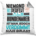 Hundenäher Geschenk Kissen mit Füllung 40x40 Lustige Geschenkidee für Hundenäher Geburtstag Niemand Ist Perfekt Aber Als Hundenäher Ist Man Nah Dran (Grau) Grau Trendation